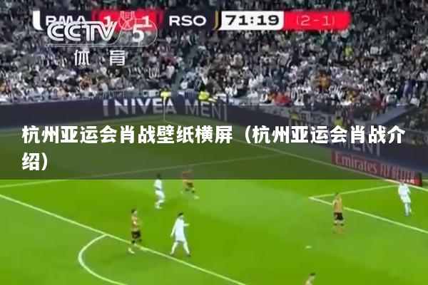 杭州亚运会肖战壁纸横屏（杭州亚运会肖战介绍）