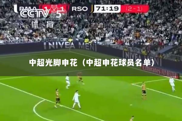 中超光脚申花（中超申花球员名单）